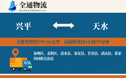 兴平到甘谷县物流公司
