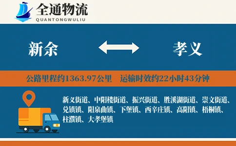 新余到孝义物流公司