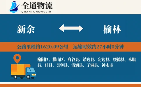 新余到榆林物流公司