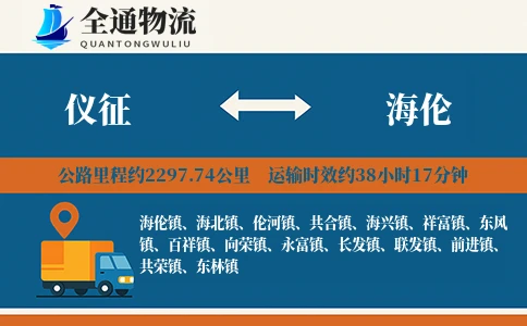 仪征到海伦物流公司