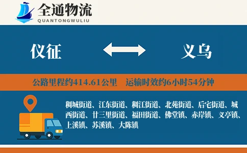 仪征到义乌物流公司