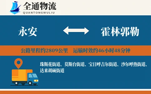 永安到霍林郭勒货运公司