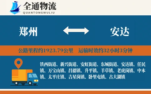 郑州到安达物流公司