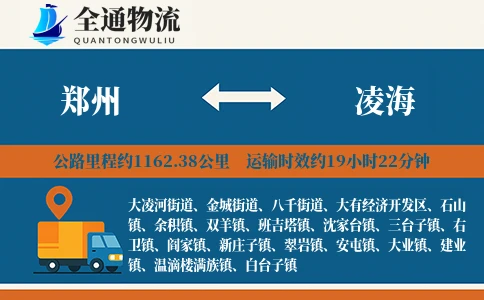 郑州到凌海物流公司