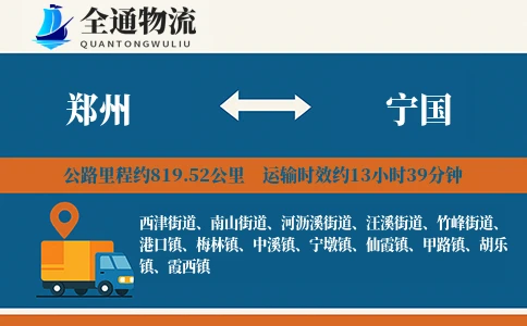 郑州到宁国物流公司