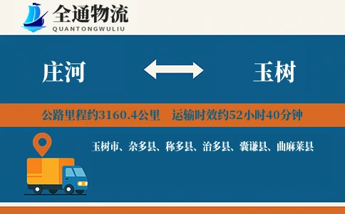 庄河到玉树物流公司