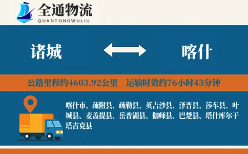 诸城到喀什货运公司