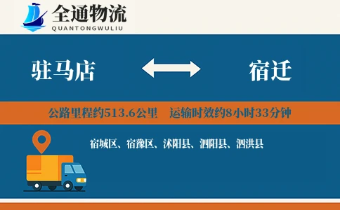 驻马店到宿迁物流公司