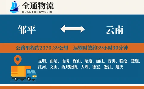 邹平到云南货运公司